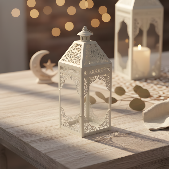Metal Ramadan Lantern 2 Pcs